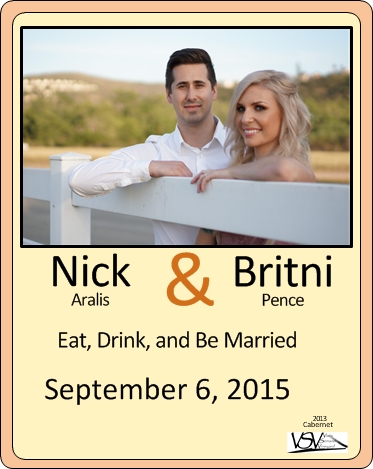 2013 wedding label 1 0.7